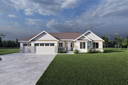 Ranch House Plan - Pasadena 68343 - Front Exterior