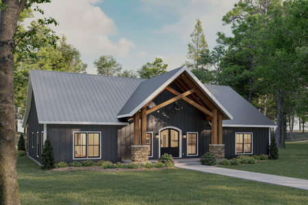 Farmhouse House Plan - 77885 - Front Exterior