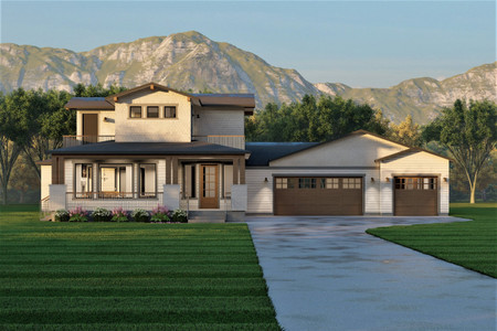 Craftsman House Plan - Sutton 80691 - Front Exterior