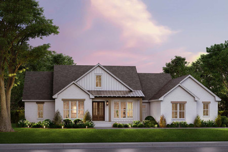 Farmhouse House Plan - Copper Creek 61665 - Front Exterior