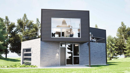 Contemporary House Plan - Zigzag 83148 - Front Exterior