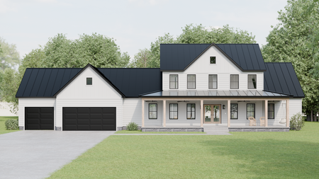 Farmhouse House Plan - 96904 - Front Exterior