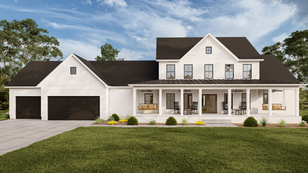 Farmhouse House Plan - 53514 - Front Exterior