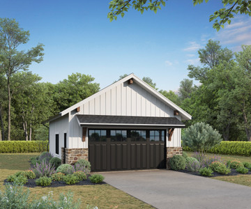 Farmhouse House Plan - Carter 93831 - Front Exterior