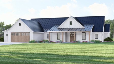 Farmhouse House Plan - 41864 - Front Exterior