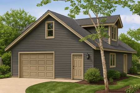 Traditional House Plan - Garage 18735 - Front Exterior