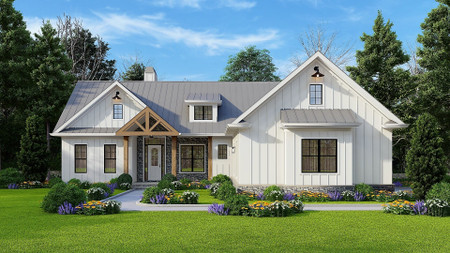 Farmhouse House Plan - Autumn Glen Farmhouse C 98318 - Front Exterior