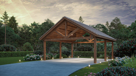 Farmhouse House Plan - Carport 62032 - Front Exterior