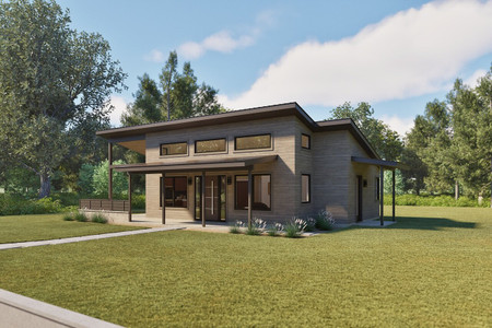 Modern House Plan - Desert Sage 56879 - Front Exterior