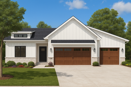 Ranch House Plan - 61595 - Front Exterior