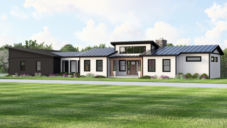 Modern House Plan - 58704 - Front Exterior