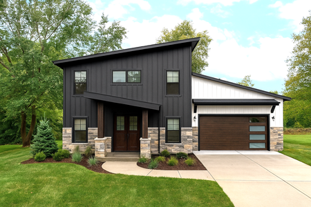 Contemporary House Plan - 41069 - Front Exterior