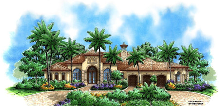 Mediterranean House Plan - Mediterra 63795 - Front Exterior