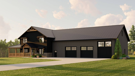 Country House Plan - 25834 - Front Exterior