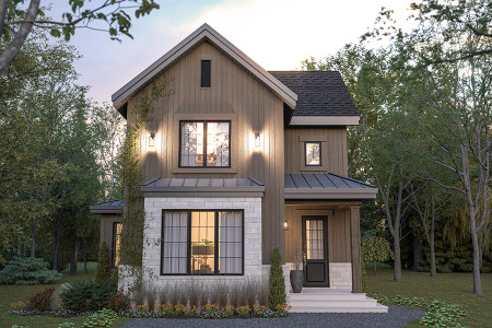 Farmhouse House Plan - Stamford 19117 - Front Exterior
