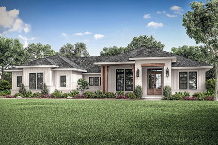 Prairie House Plan - Springwood 88169 - Front Exterior
