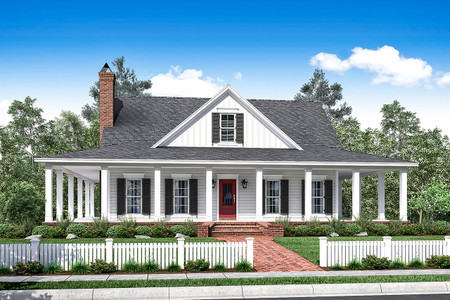 Southern House Plan - Perkins Lane 19197 - Front Exterior