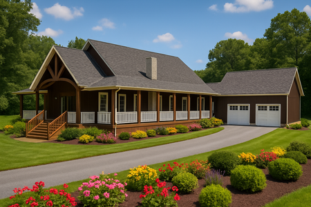 Farmhouse House Plan - Durango 47997 - Front Exterior