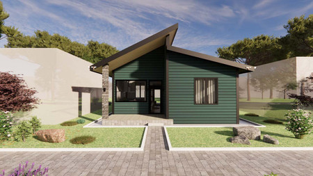 Contemporary House Plan - 67460 - Front Exterior