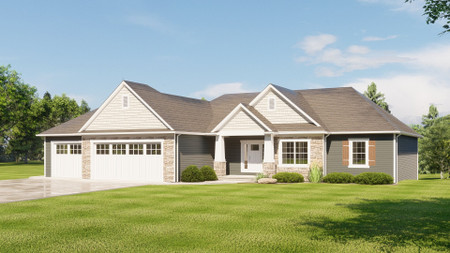 Country House Plan - 39117 - Front Exterior