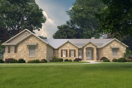 Ranch House Plan - 96822 - Front Exterior