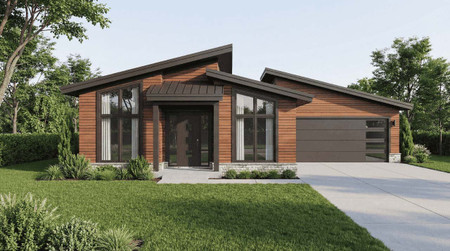 Modern House Plan - Alpine Retreat 14159 - Front Exterior