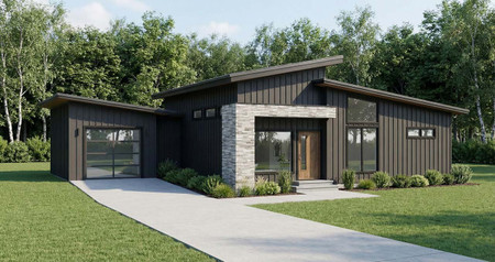 Modern House Plan - Vista Mesa 73799 - Front Exterior