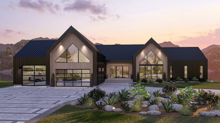 European House Plan - Nordbay 64847 - Front Exterior
