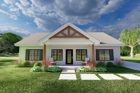 Farmhouse House Plan - 87562 - Front Exterior