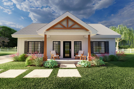 Farmhouse House Plan - 56240 - Front Exterior