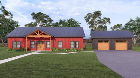 Country House Plan - Jamaica Plum 89699 - Front Exterior