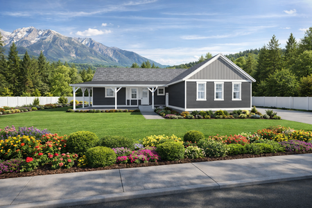 Ranch House Plan - Edmisten 81621 - Front Exterior