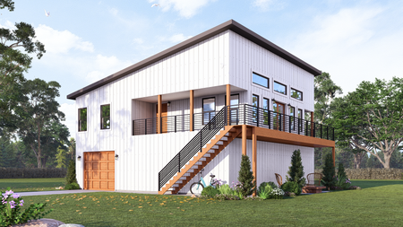 Modern House Plan - Snowdrop 32916 - Right Exterior