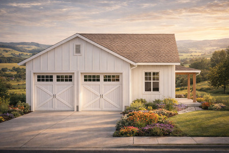 Farmhouse House Plan - Garage 87500 - Front Exterior