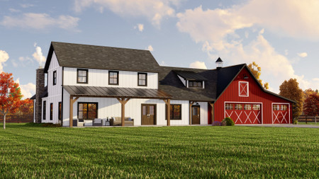 Farmhouse House Plan - 68309 - Front Exterior