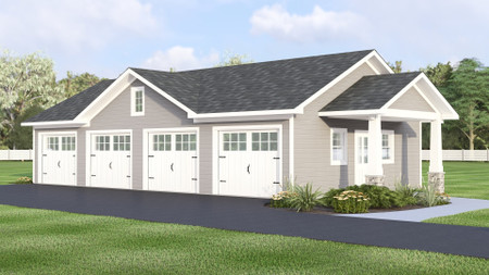 Traditional House Plan - 57795 - Front Exterior