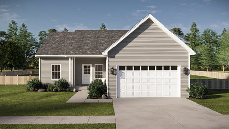 Ranch House Plan - Beckley 64946 - Front Exterior