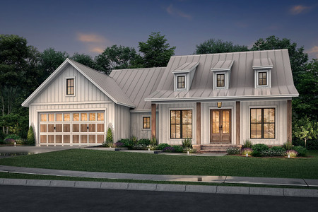 Farmhouse House Plan - Carter 14771 - Front Exterior
