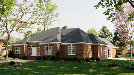 Classic House Plan - Ocmulgee 61500 - Front Exterior