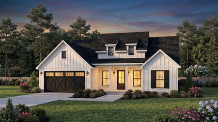 Farmhouse House Plan - Ridge View 56589 - Front Exterior