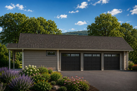 Shingle-Style House Plan - Garage w/Rec Room 60794 - Front Exterior