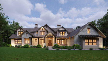 Craftsman House Plan - Blacktail Meadow II 72913 - Front Exterior