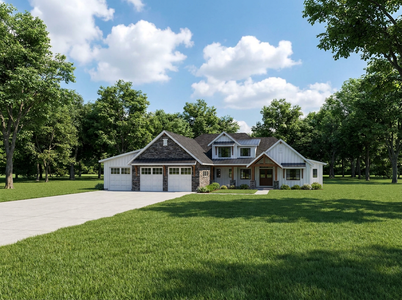 Farmhouse House Plan - Deckers Brook 97324 - Front Exterior