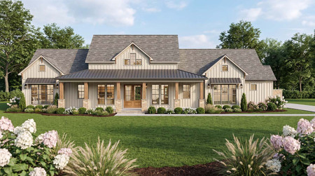 Craftsman House Plan - Graystone Farms 61873 - Front Exterior