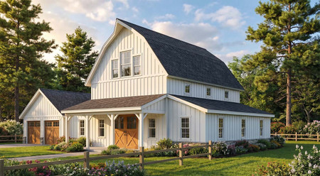 Farmhouse House Plan - Hayloft 81558 - Front Exterior