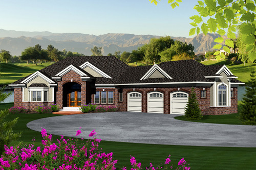 Ranch House Plan - 10307 - Front Exterior