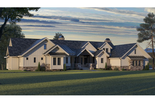 Farmhouse House Plan - Glen Oaks 10335 - Front Exterior