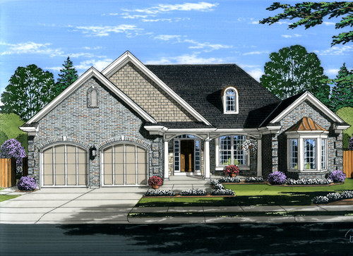 European House Plan - The Windemere 11759 - Front Exterior
