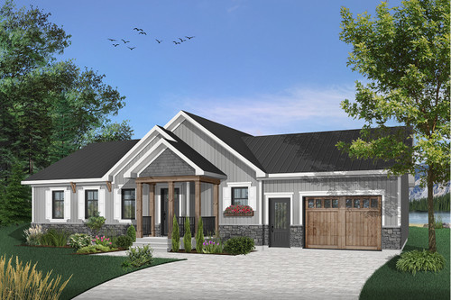Ranch House Plan - Erindale 4 12765 - Front Exterior