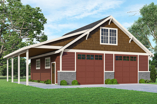 Craftsman House Plan - 14331 - Front Exterior